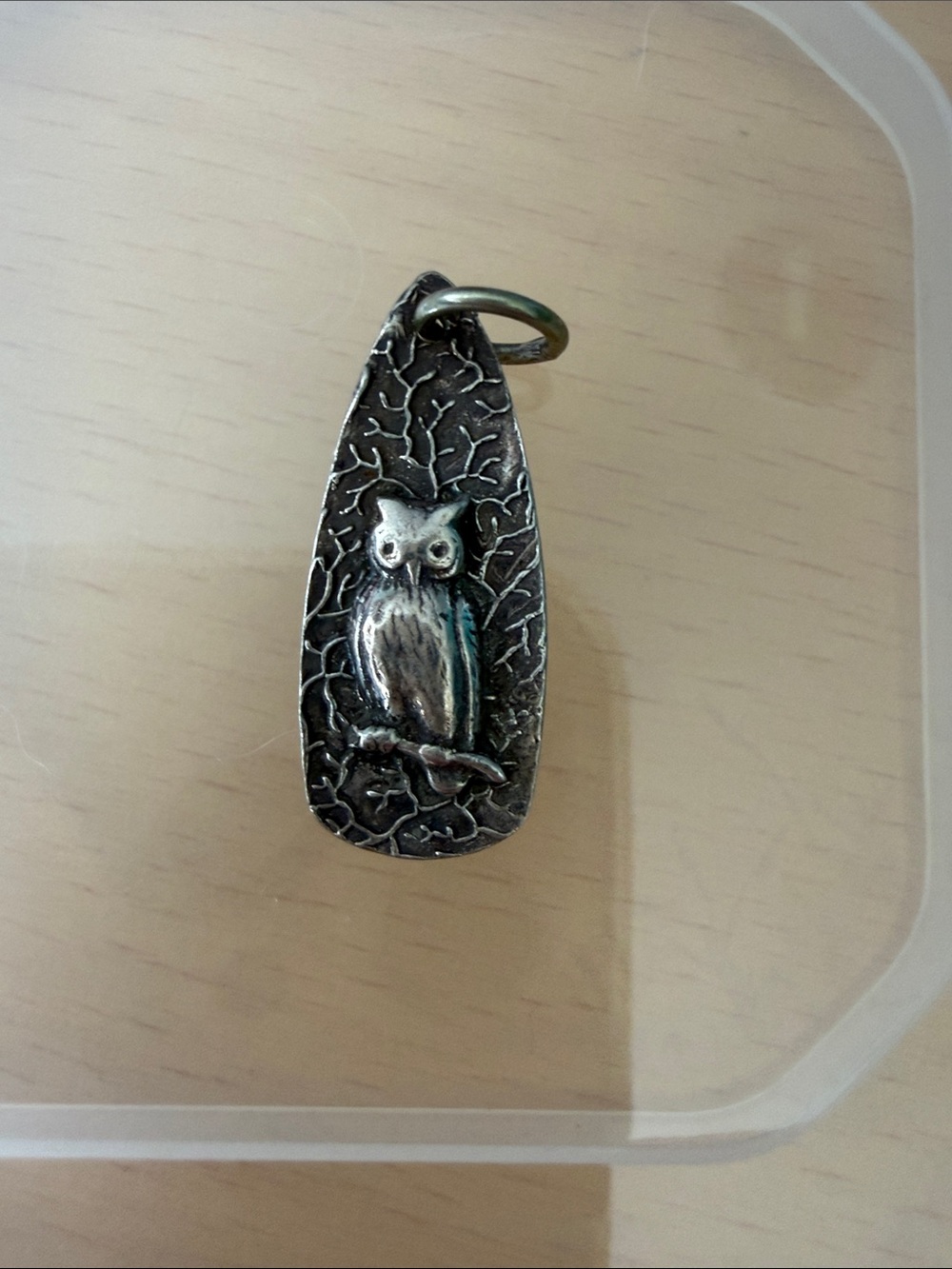 Silver Owl charm